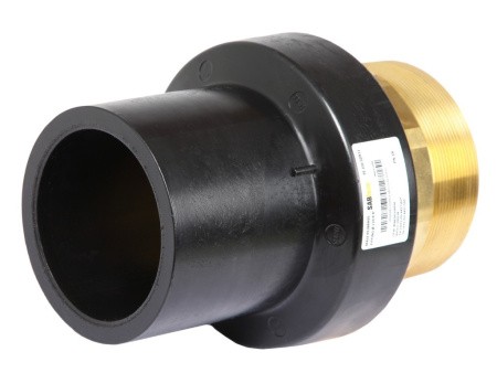 Переход ПЭ/ЛАТУНЬ PN16 SDR11 PE100 D75X2.1/2" наружная резьба